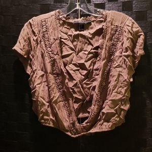 4ever21olive crop top